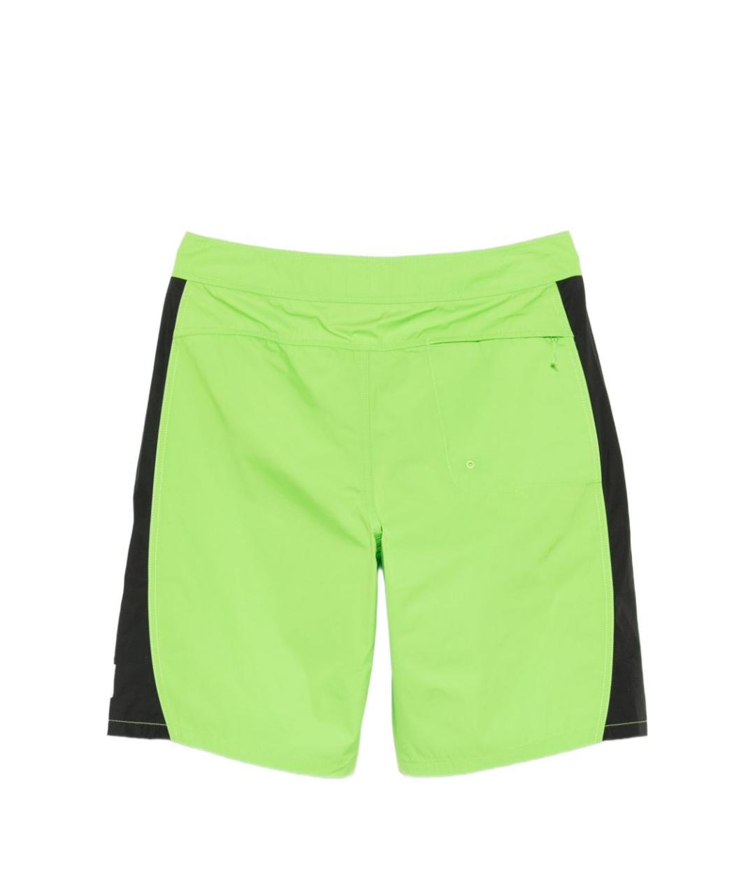 STUSSY Зеленые полиэстеровые шорты, фото 3