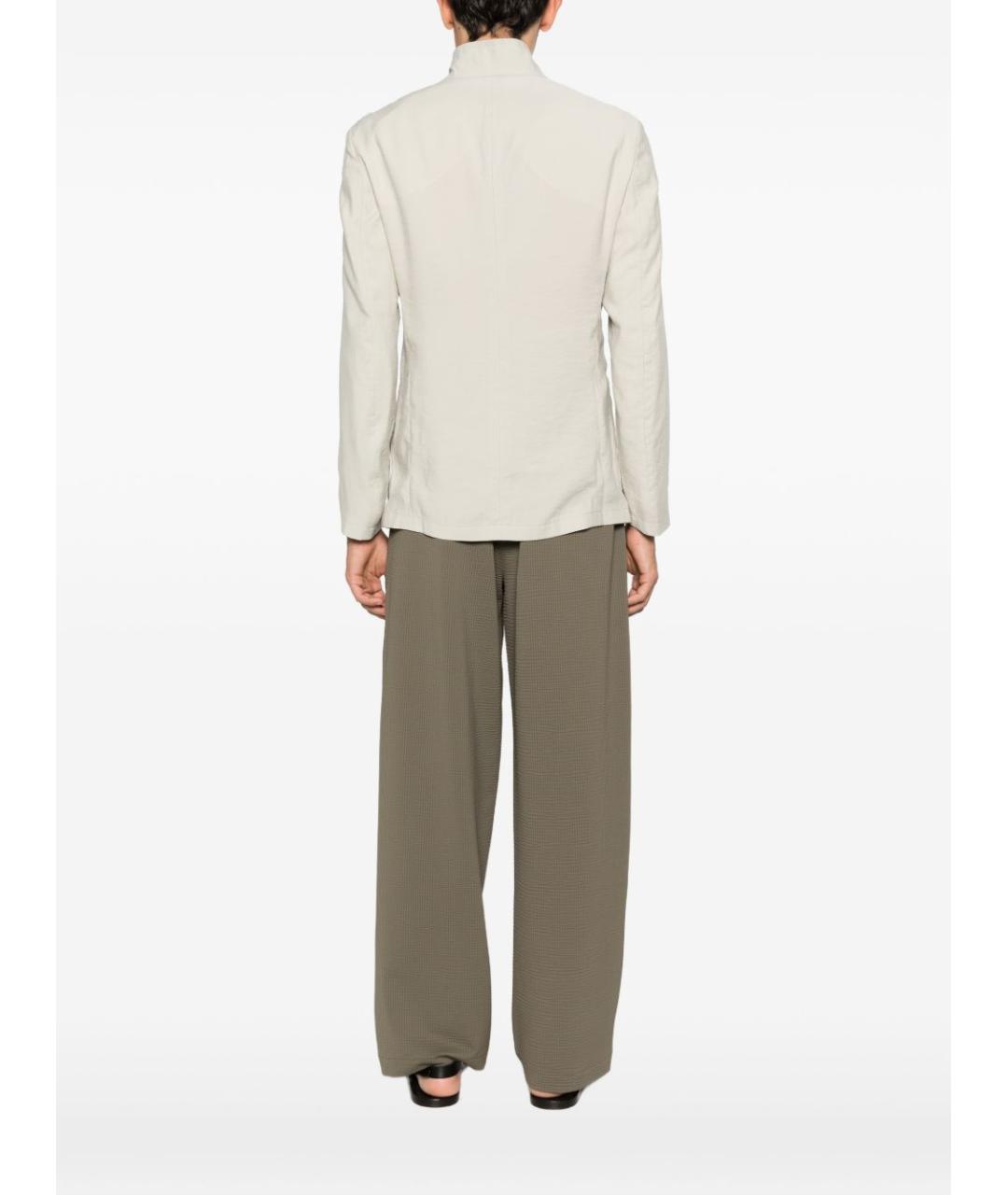 EMPORIO ARMANI Бежевый полиэстеровый пиджак, фото 3