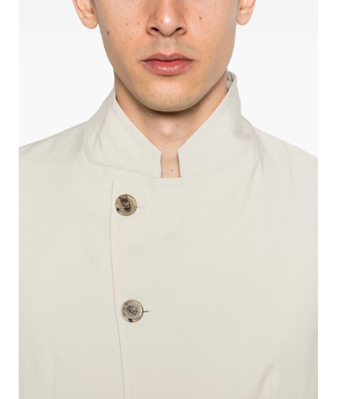 EMPORIO ARMANI Бежевый полиэстеровый пиджак, фото 4