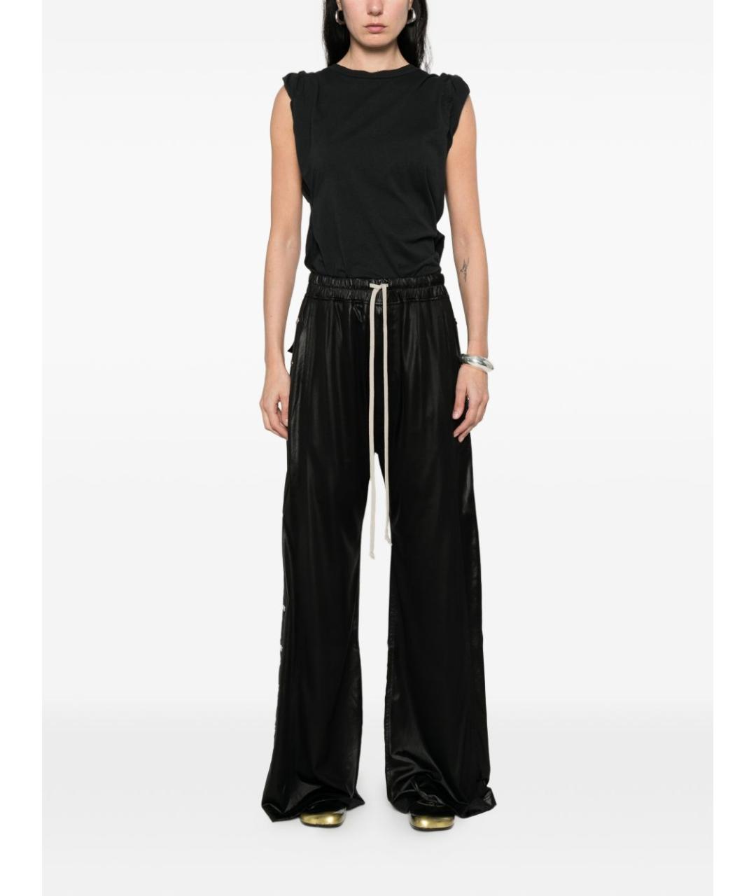 RICK OWENS DRKSHDW Черные прямые брюки, фото 3