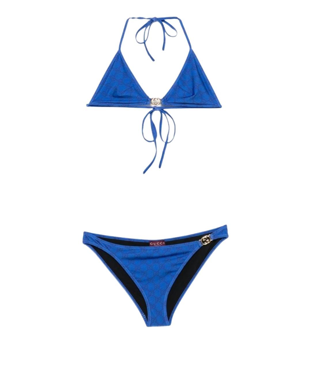 GUCCI Синий полиамидовый купальник, фото 1