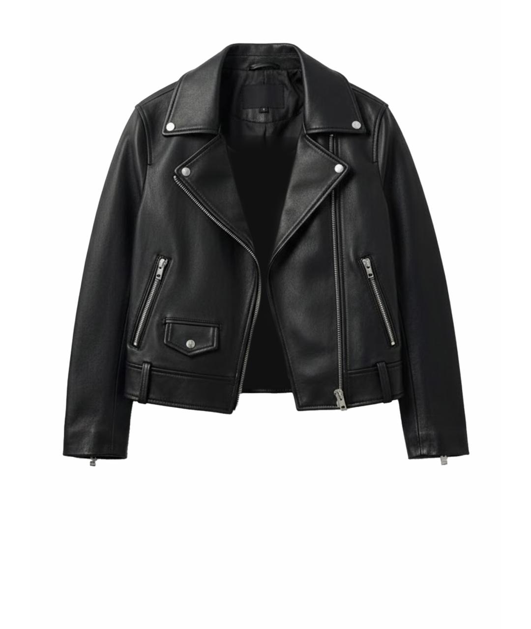 BATS Черная кожаная куртка, фото 1