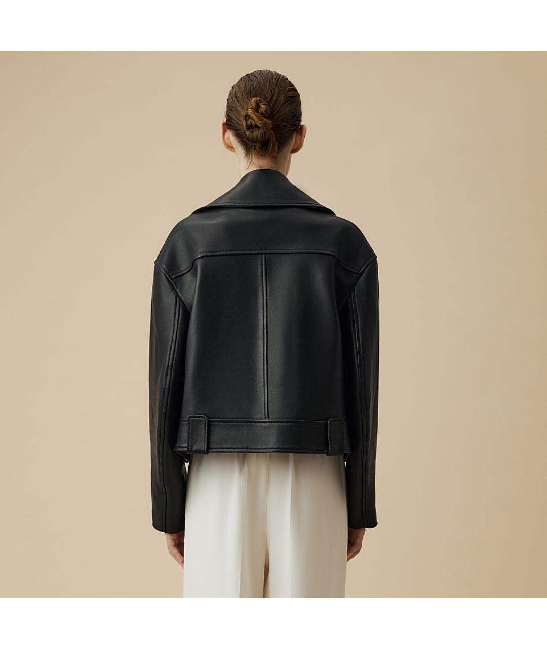 BATS Черная кожаная куртка, фото 2