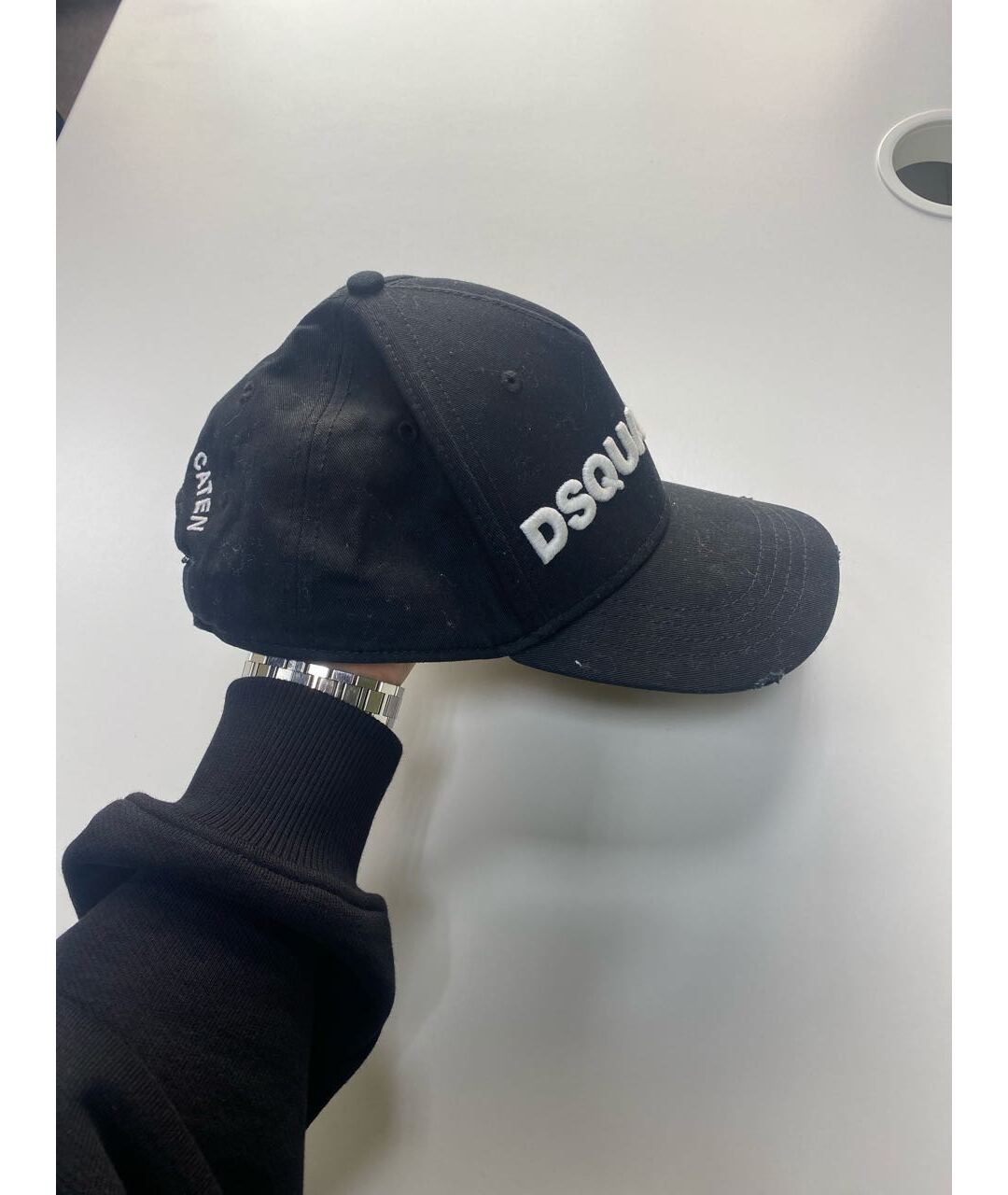 DSQUARED2 Черная хлопковая кепка, фото 2