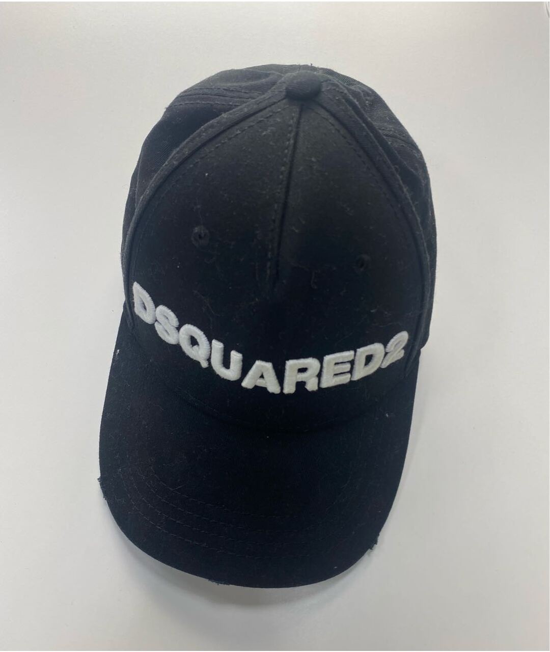 DSQUARED2 Черная хлопковая кепка, фото 5