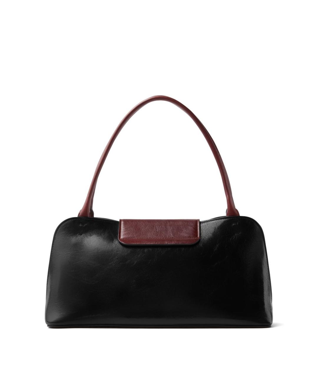 VERSACE Черная кожаная сумка тоут, фото 2