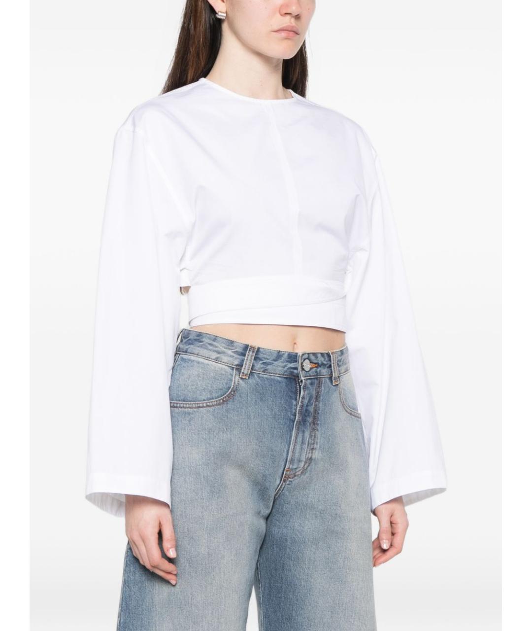 ALAIA Белая хлопковая рубашка, фото 5
