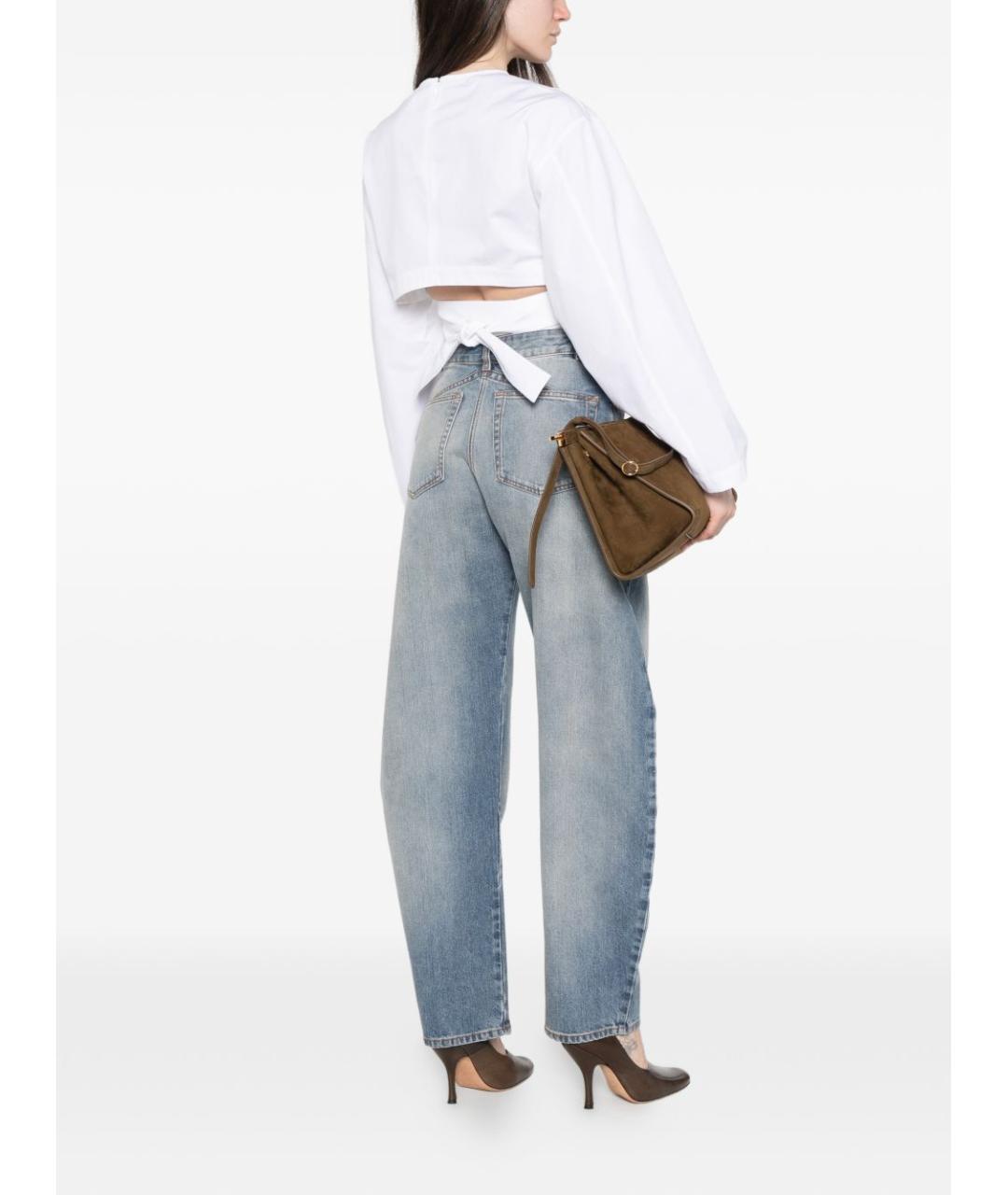 ALAIA Белая хлопковая рубашка, фото 3