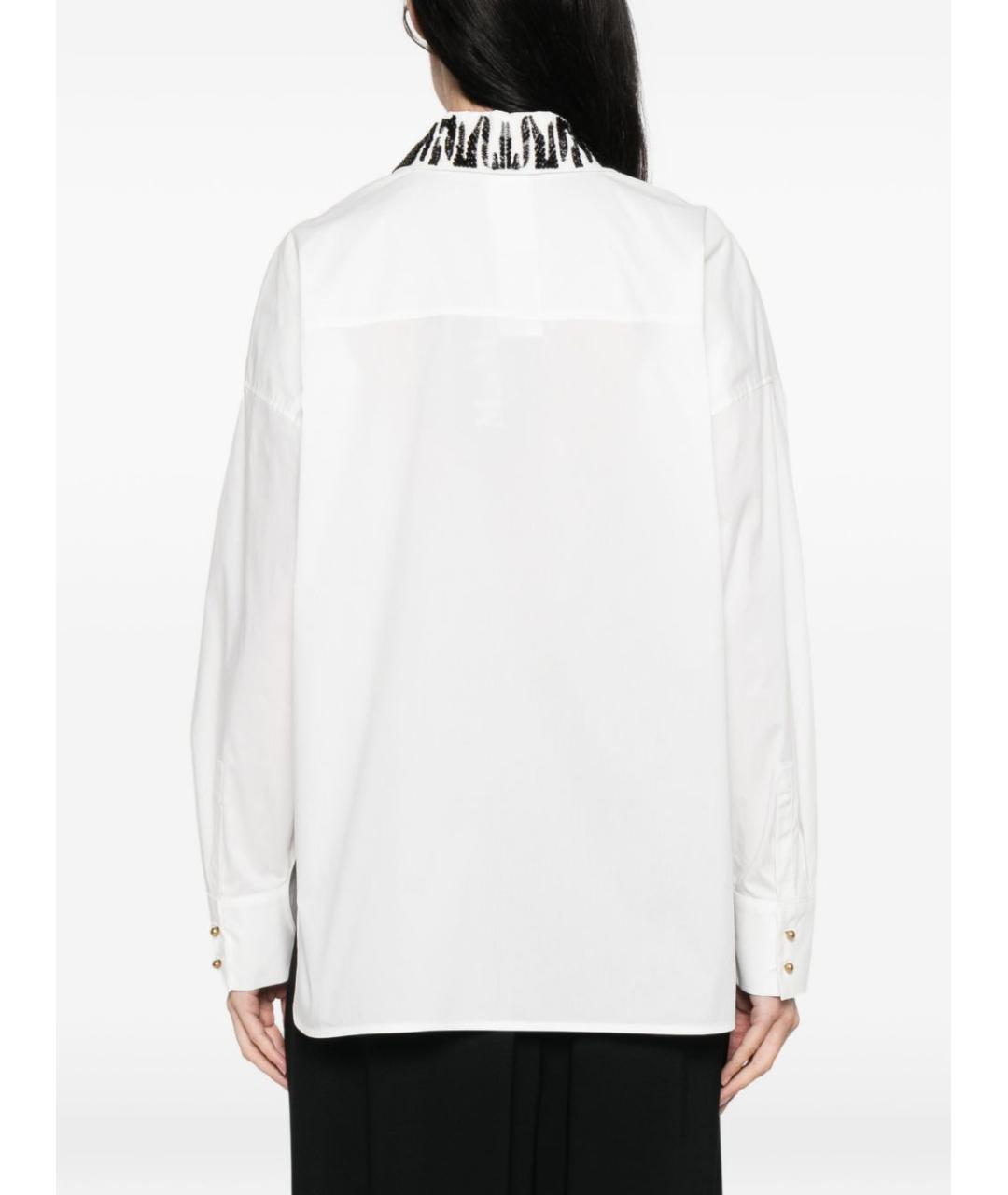 MAX MARA Белая хлопковая рубашка, фото 3