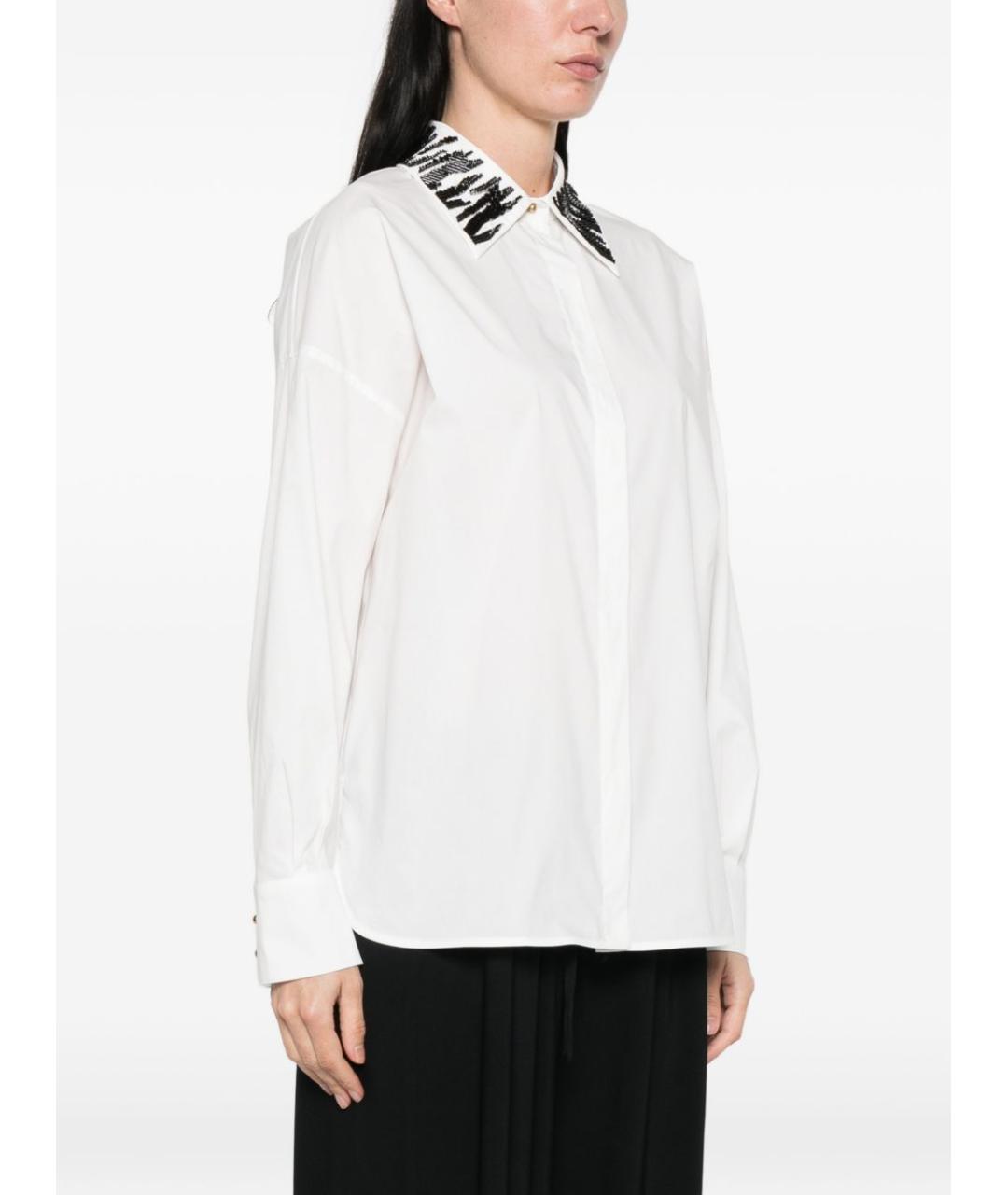 MAX MARA Белая хлопковая рубашка, фото 4