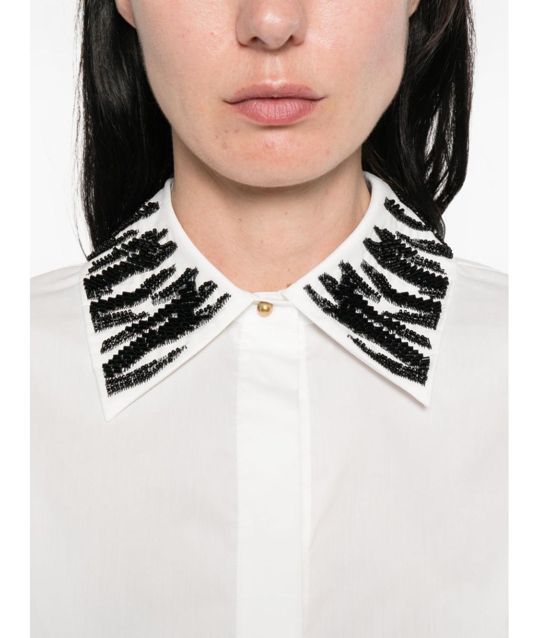 MAX MARA Белая хлопковая рубашка, фото 5