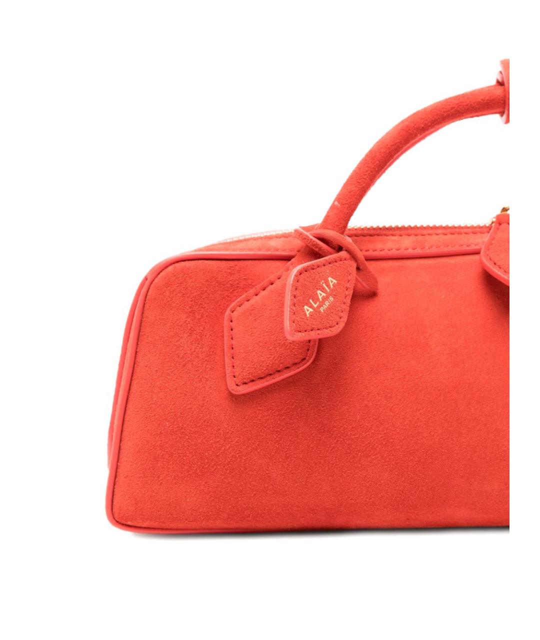 ALAIA Оранжевая кожаная сумка тоут, фото 4
