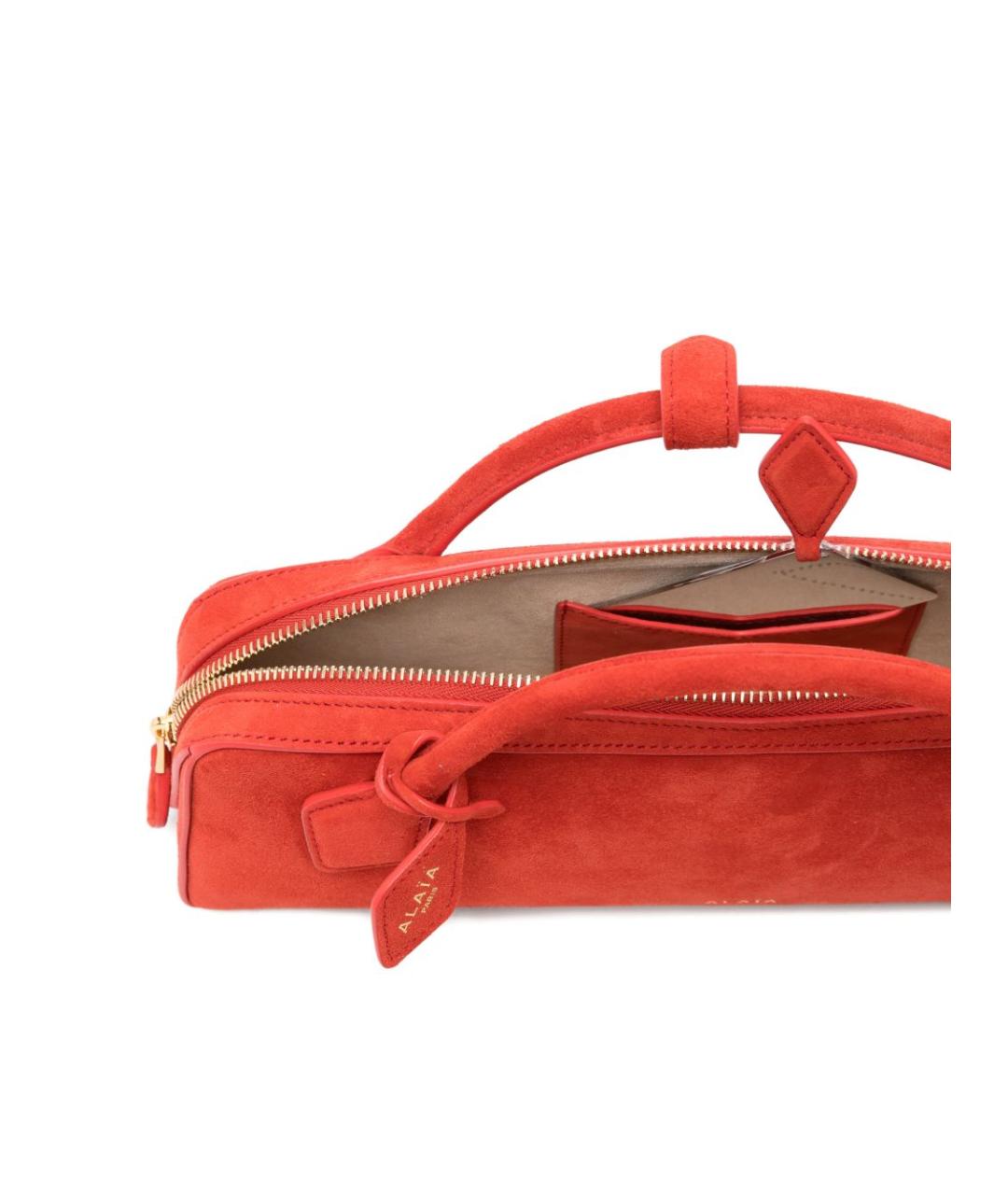 ALAIA Оранжевая кожаная сумка тоут, фото 5