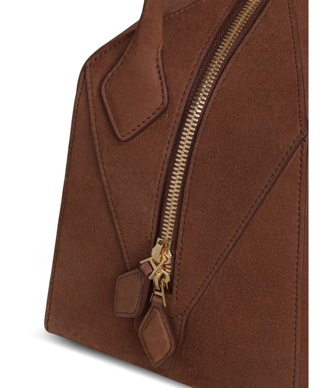 ALAIA Коричневая кожаная сумка через плечо, фото 3