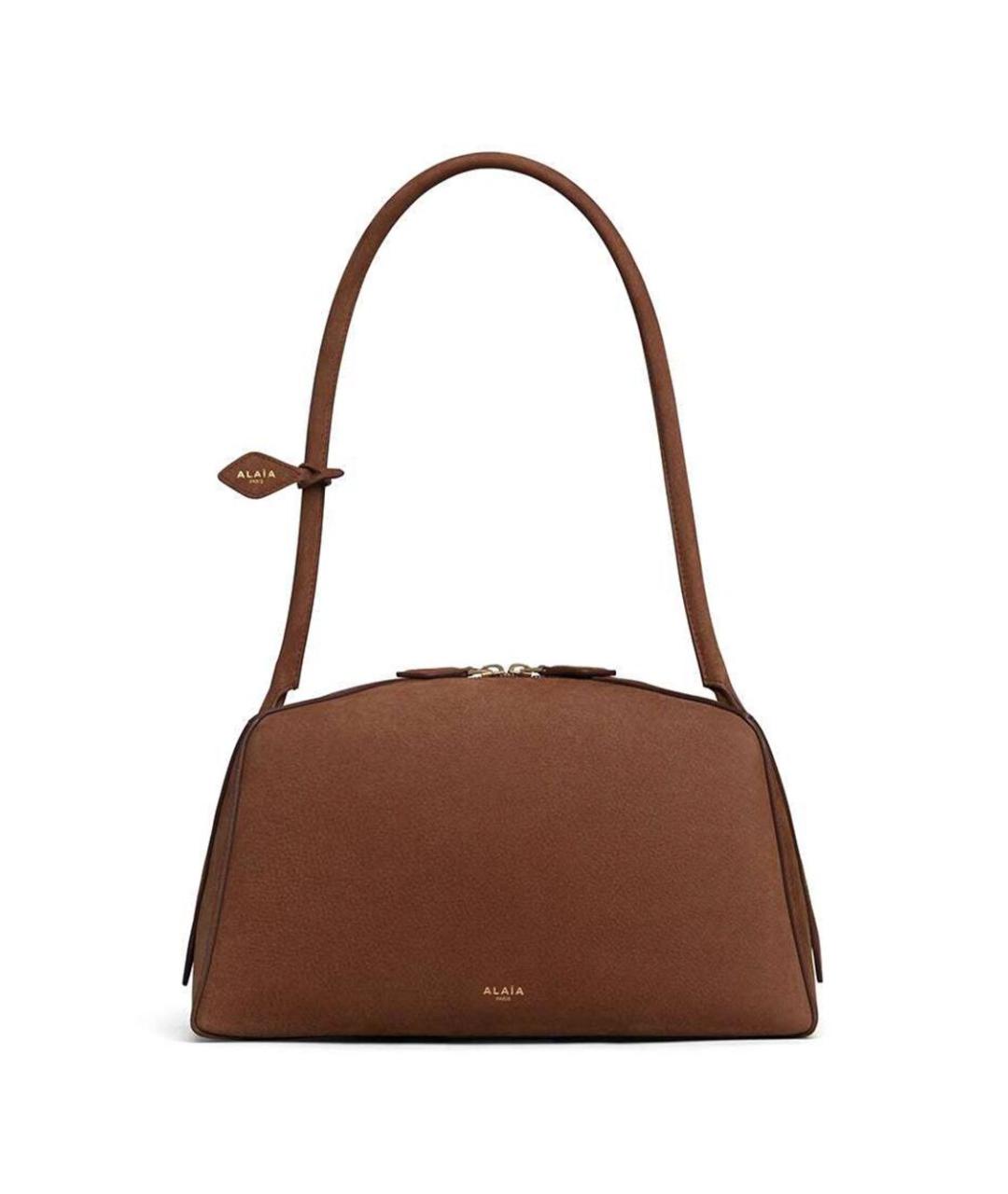 ALAIA Коричневая кожаная сумка через плечо, фото 1