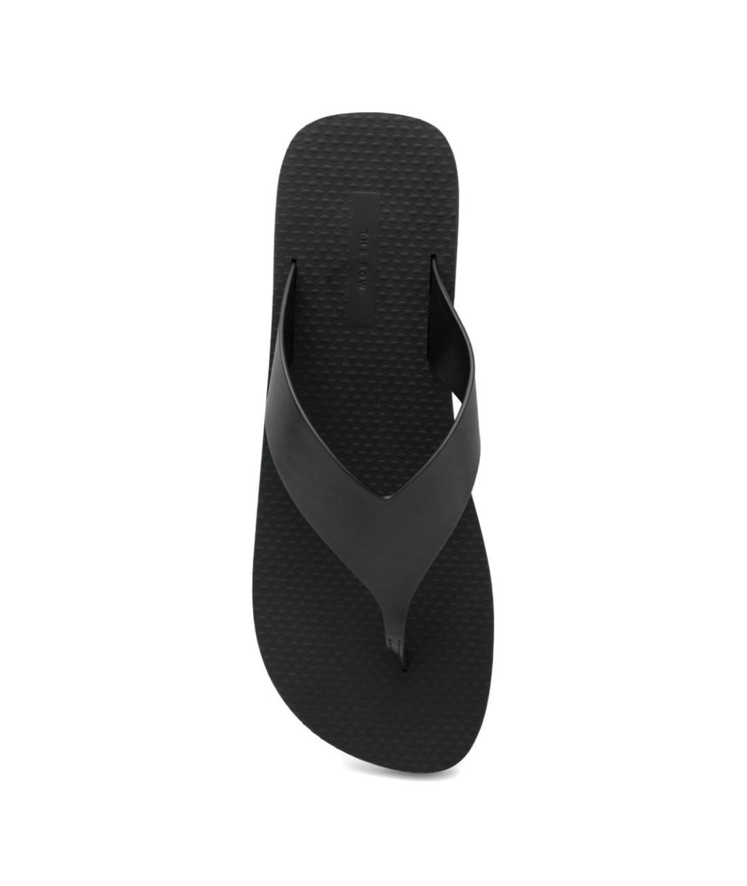 THE ROW Черные шлепанцы, фото 2
