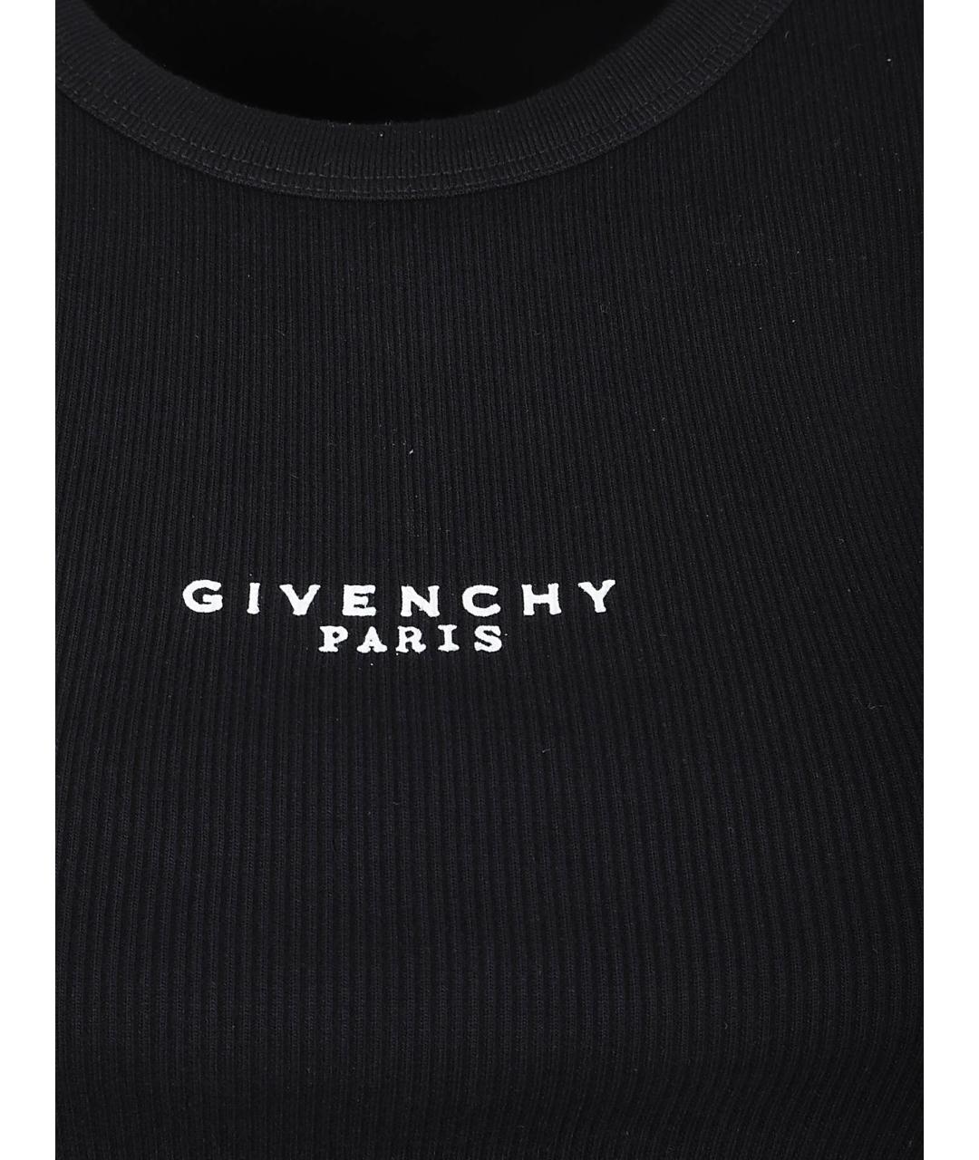 GIVENCHY Черная хлопковая майка, фото 2
