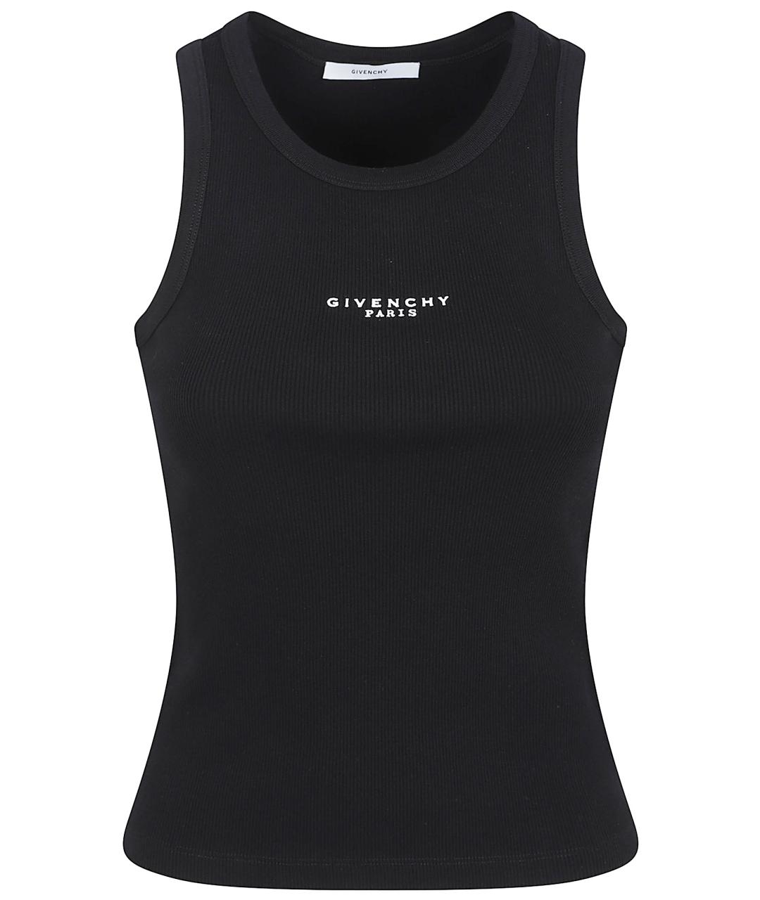 GIVENCHY Черная хлопковая майка, фото 1