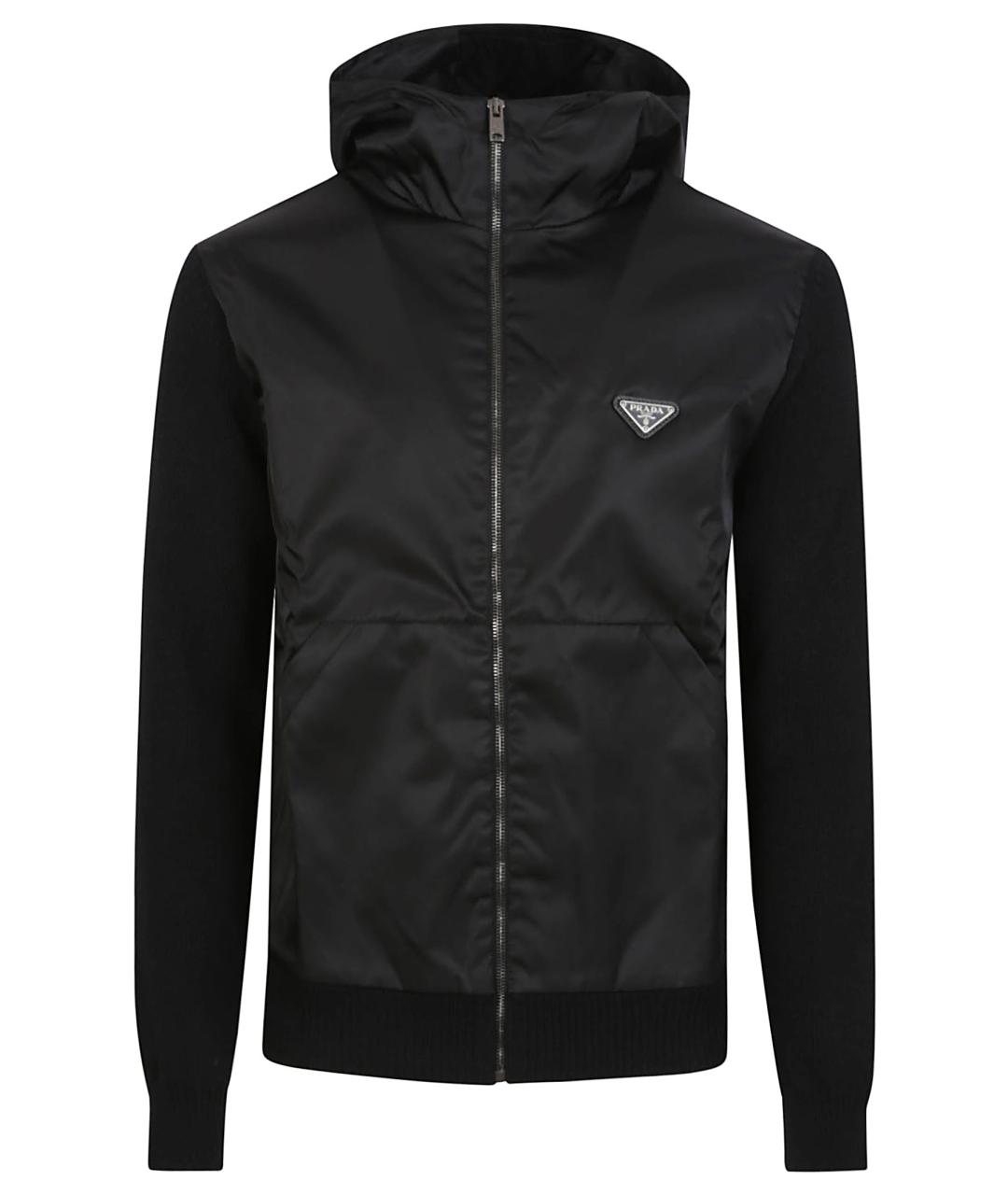 PRADA Черная шерстяная куртка, фото 1