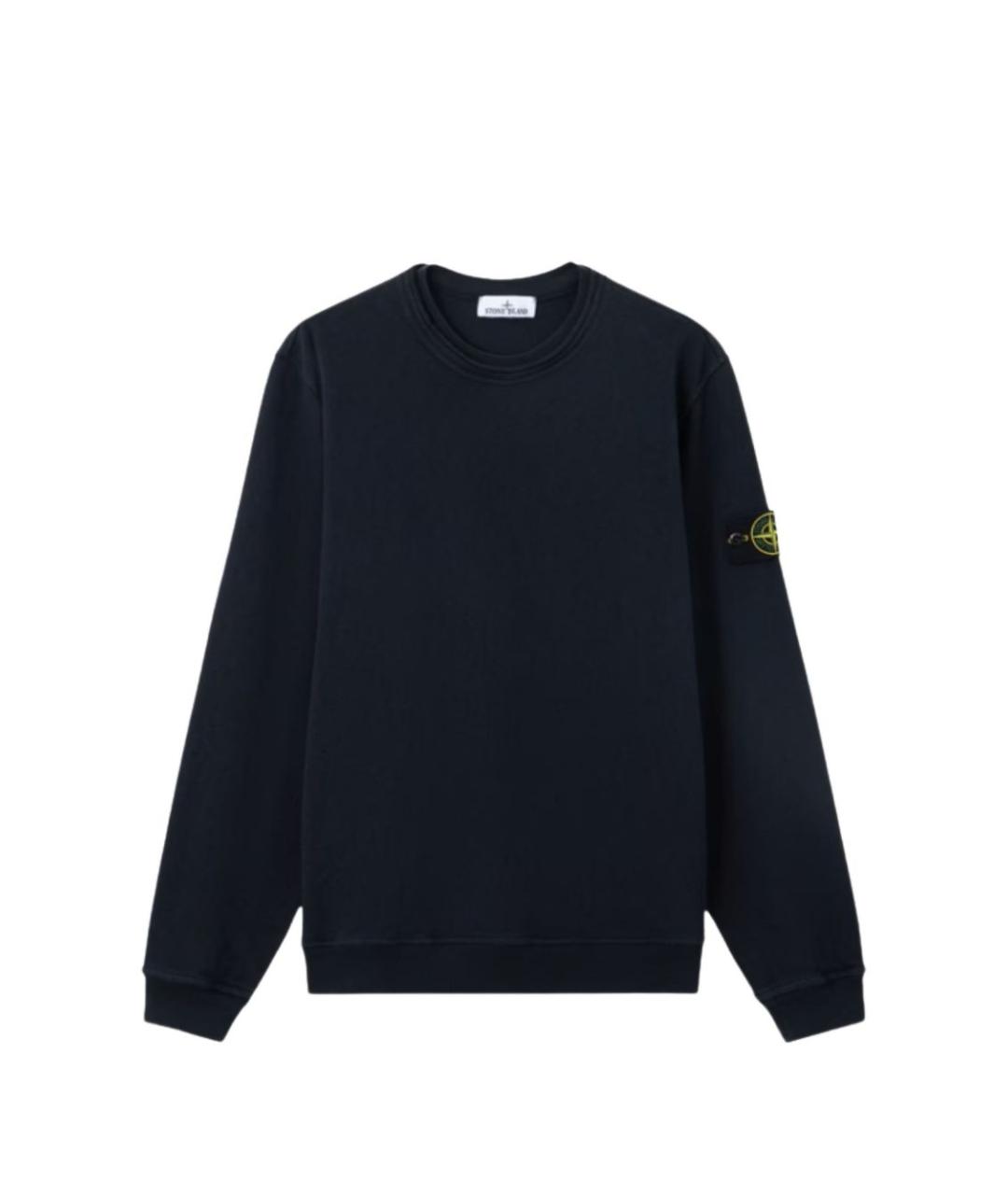 STONE ISLAND Синий хлопковый джемпер / свитер, фото 1