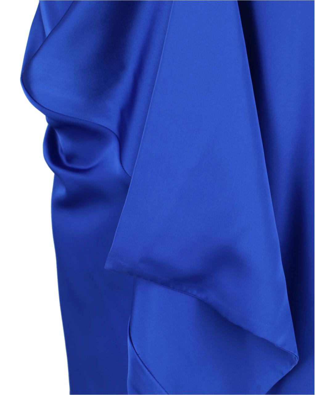 RALPH LAUREN Синее полиэстеровое вечернее платье, фото 5