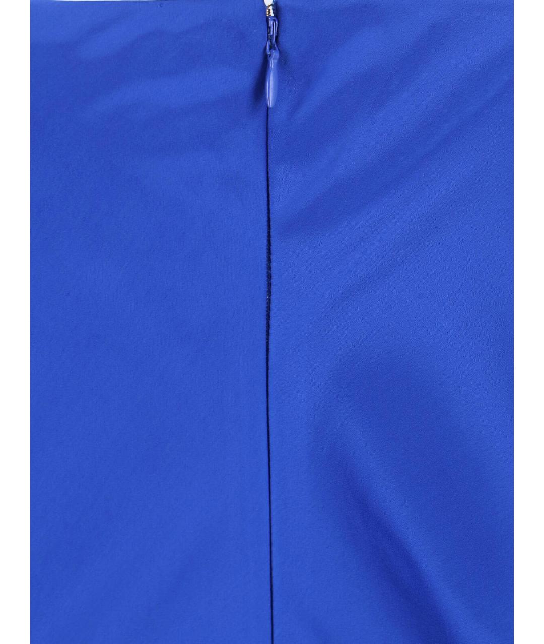 RALPH LAUREN Синее полиэстеровое вечернее платье, фото 3