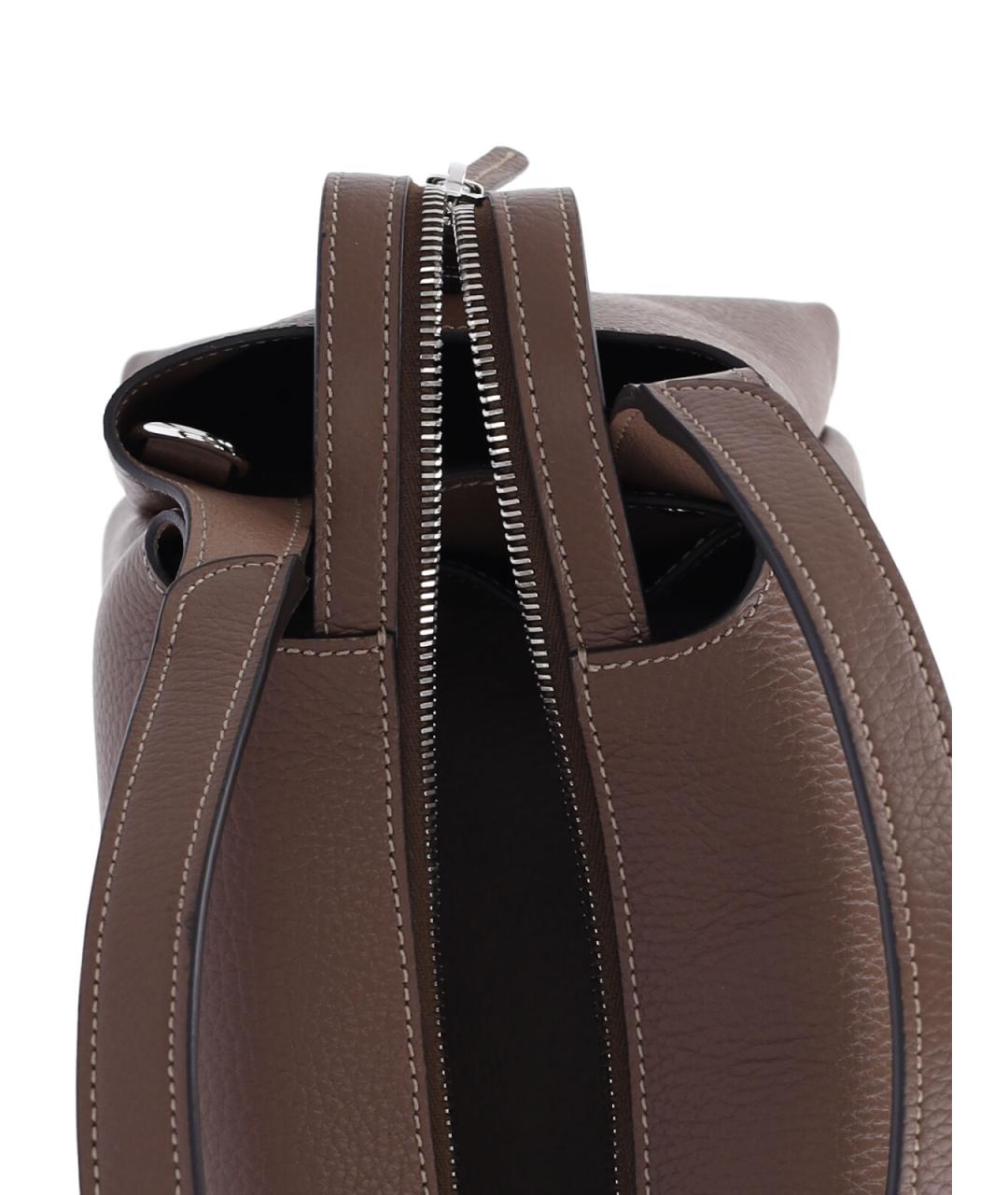 TOD'S Коричневая кожаная сумка тоут, фото 4