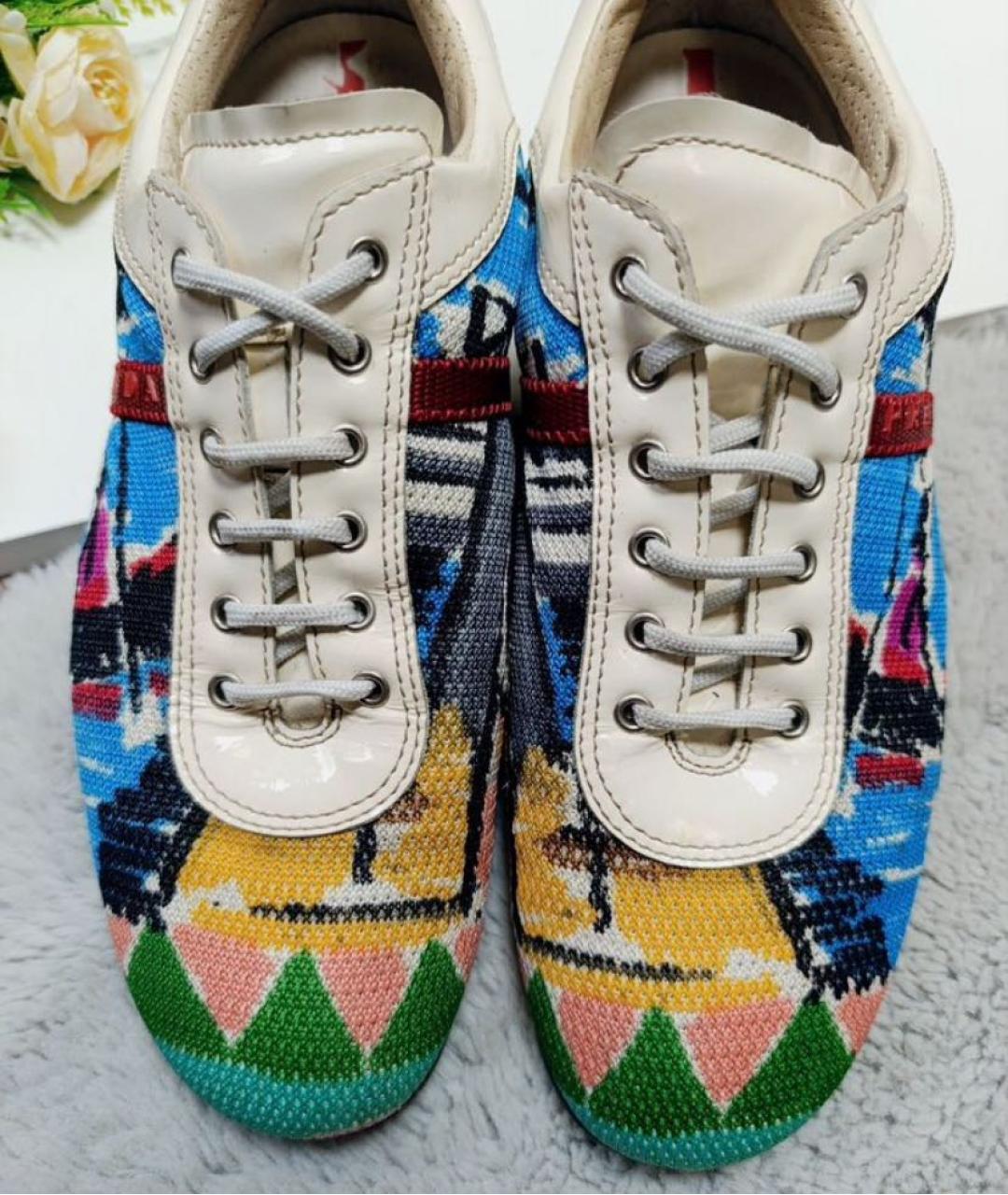 PRADA Мульти синтетические кроссовки, фото 3