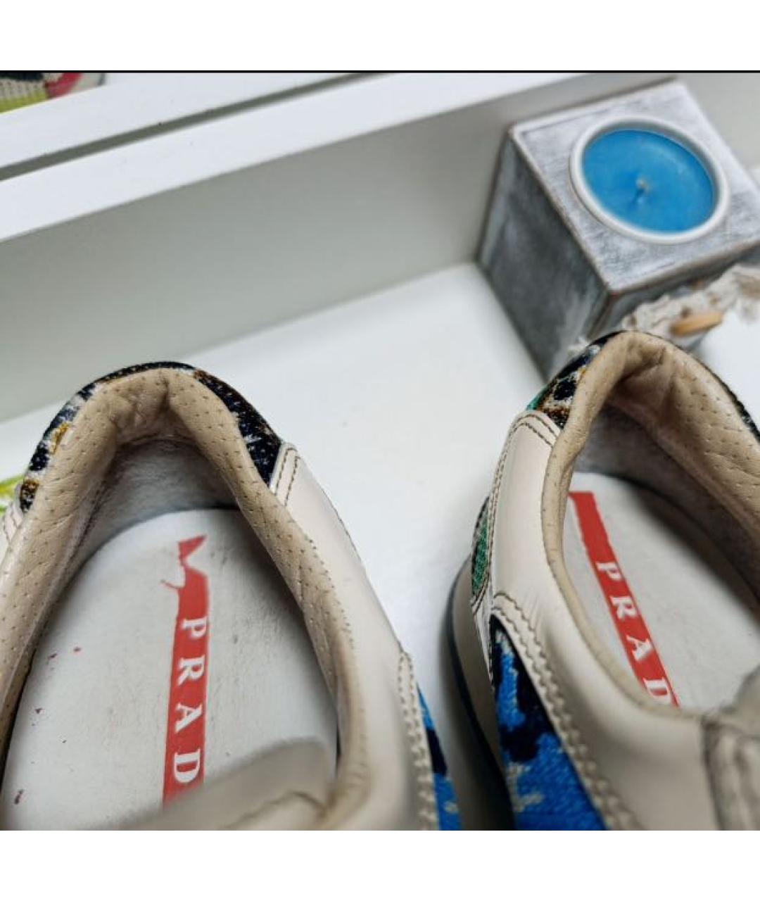 PRADA Мульти синтетические кроссовки, фото 5