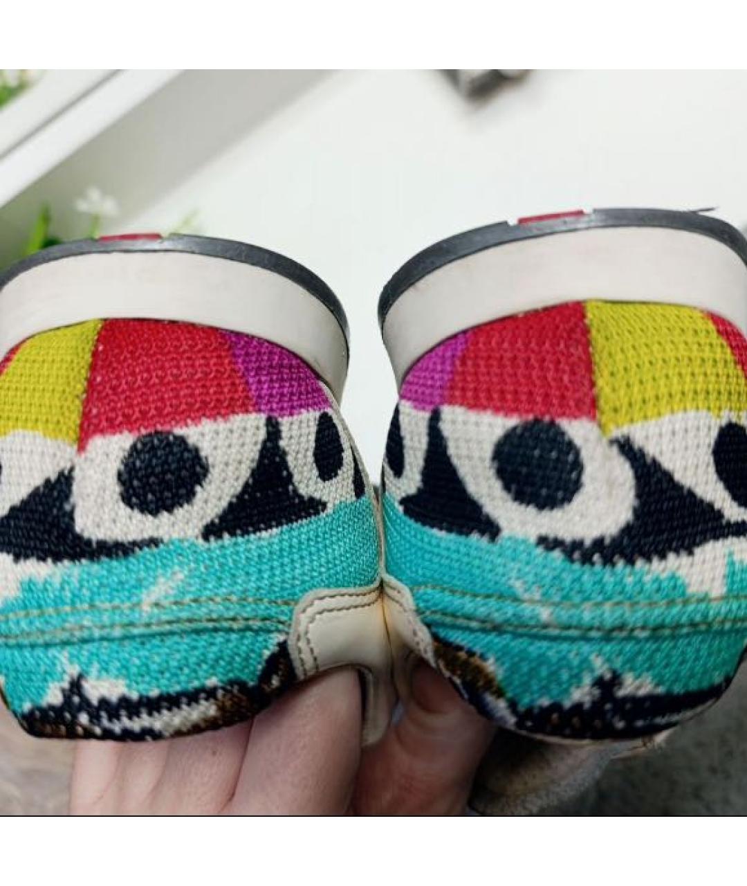 PRADA Мульти синтетические кроссовки, фото 4