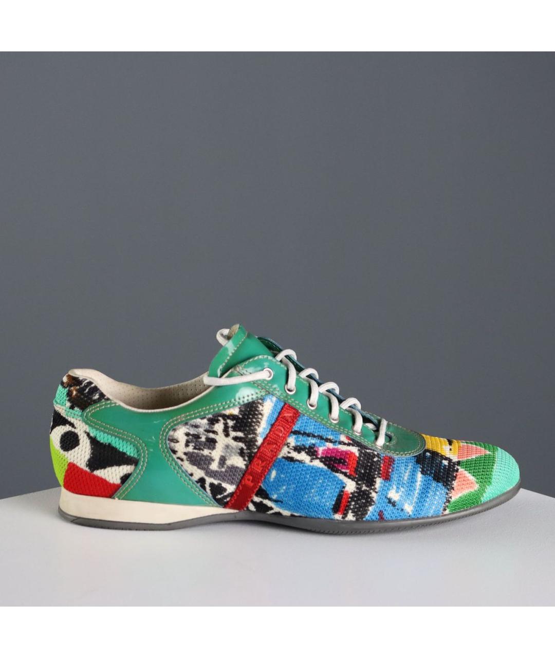 PRADA Мульти синтетические кроссовки, фото 9