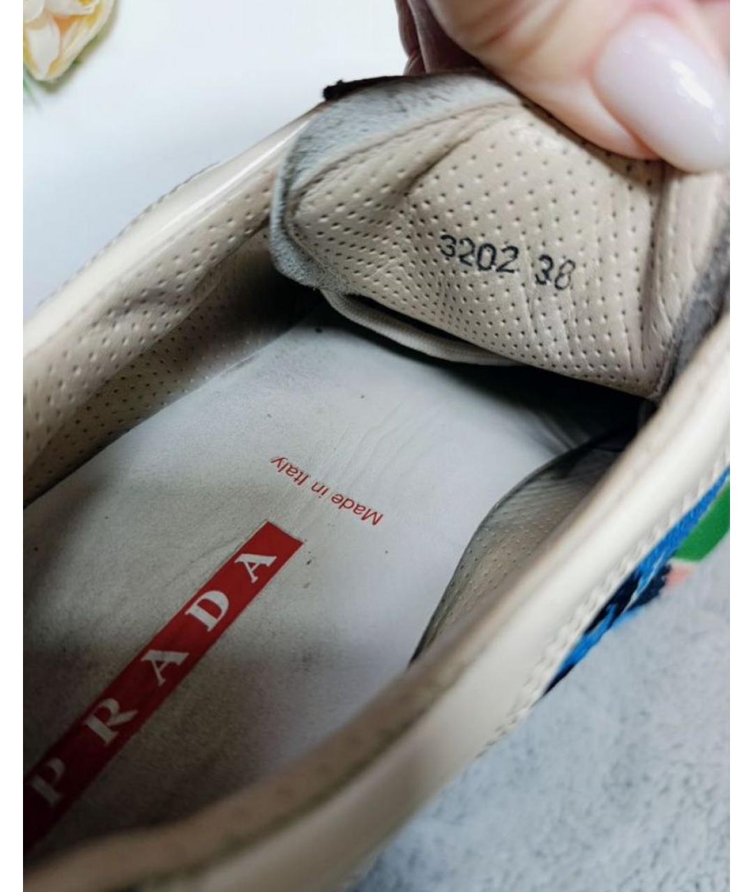 PRADA Мульти синтетические кроссовки, фото 7