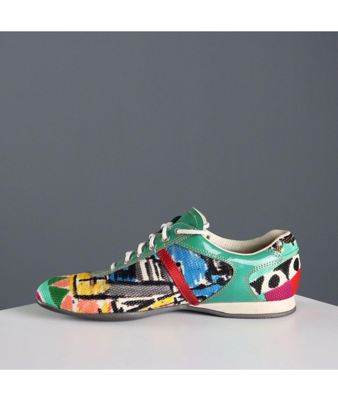 PRADA Мульти синтетические кроссовки, фото 2