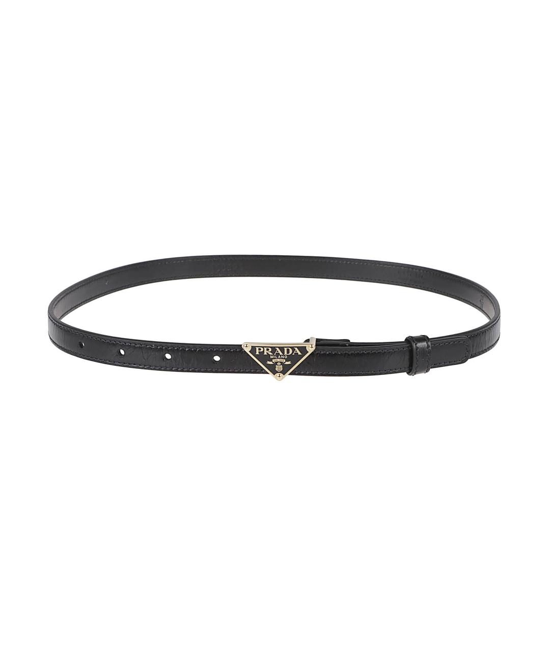 PRADA Черный кожаный ремень, фото 2