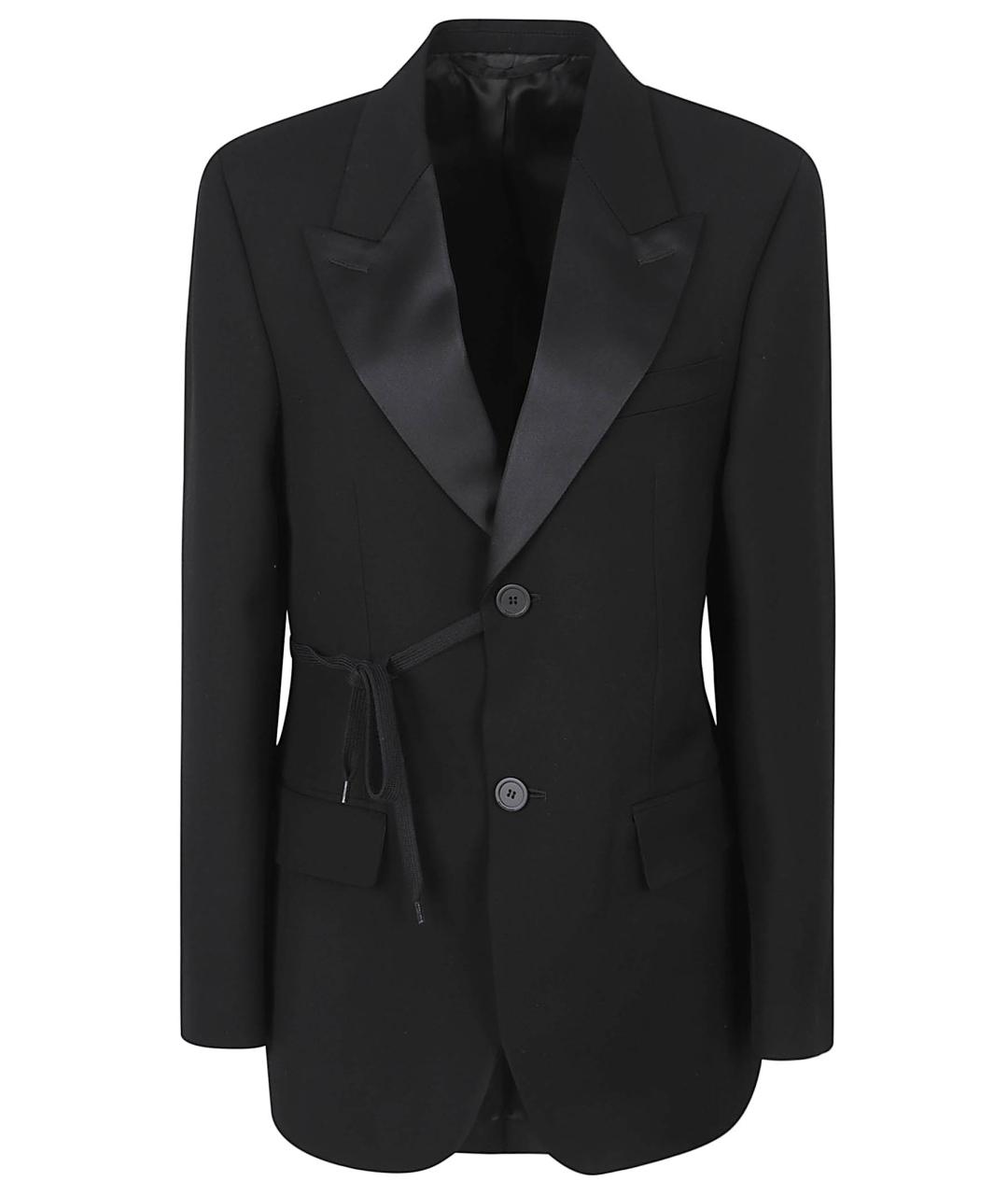 BALENCIAGA Черный шерстяной жакет/пиджак, фото 1