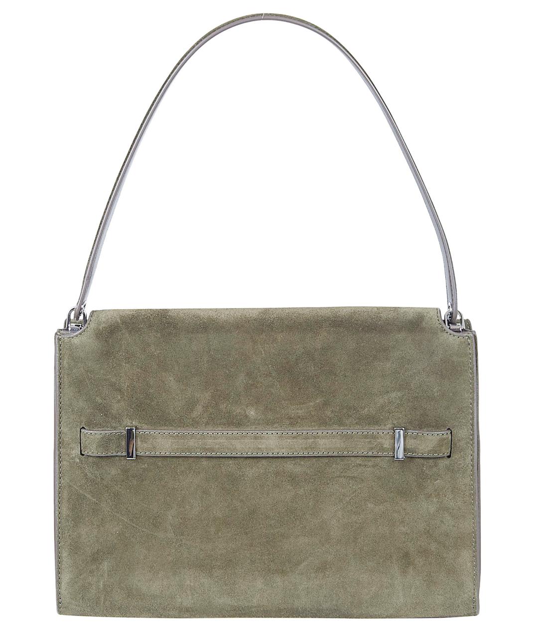 TORY BURCH Зеленая замшевая сумка через плечо, фото 3