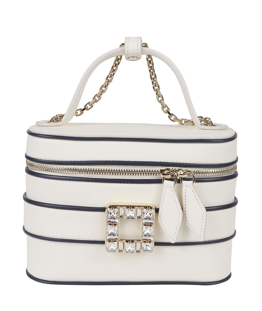 ROGER VIVIER Белая кожаная сумка тоут, фото 1