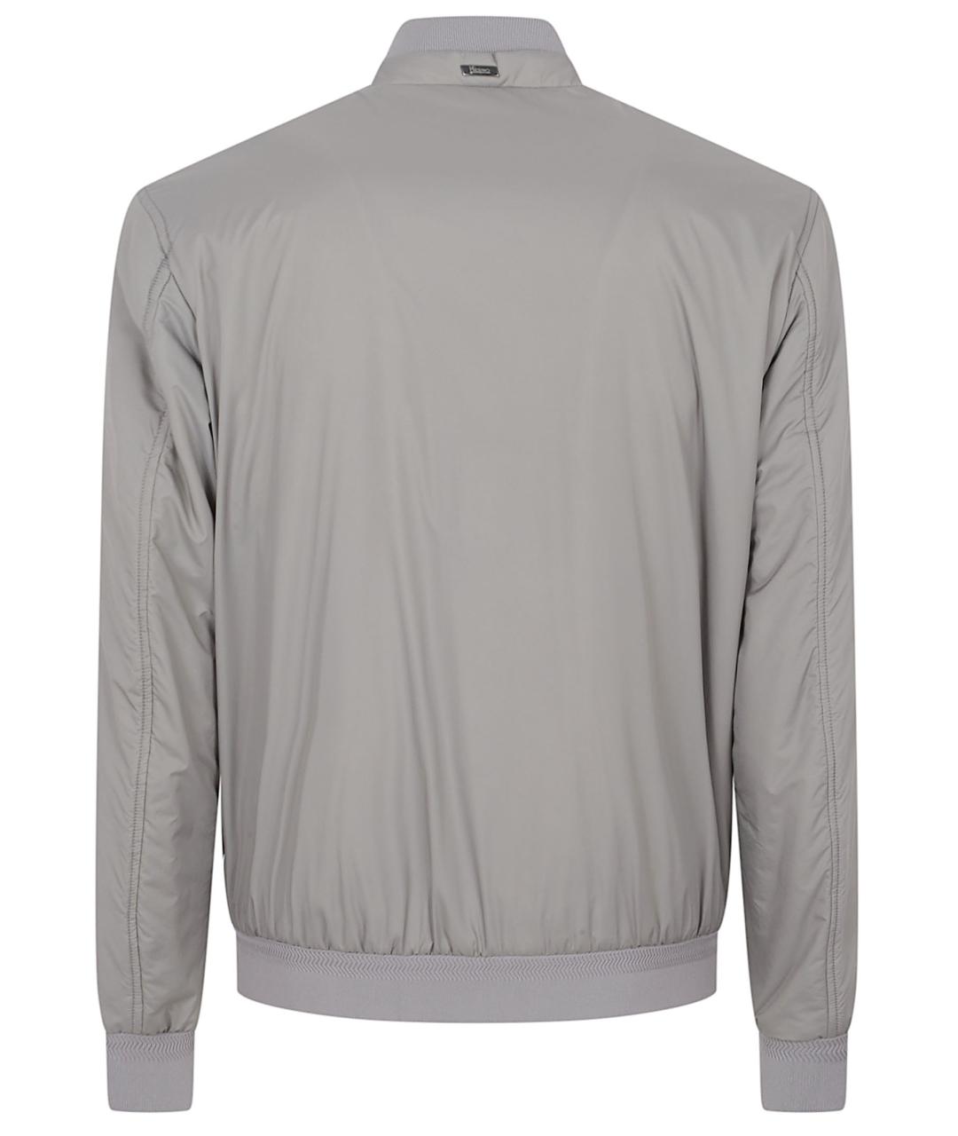 HERNO Серая полиамидовая куртка, фото 3