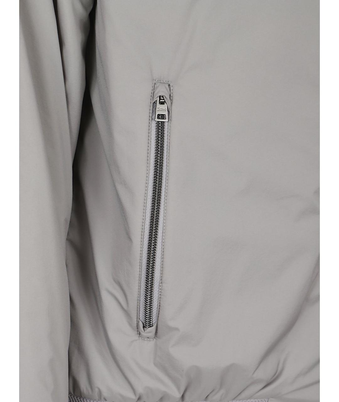 HERNO Серая полиамидовая куртка, фото 2