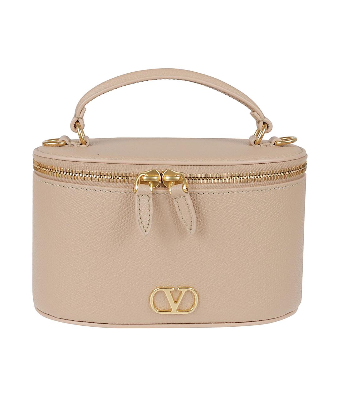 VALENTINO Розовая кожаная сумка тоут, фото 1