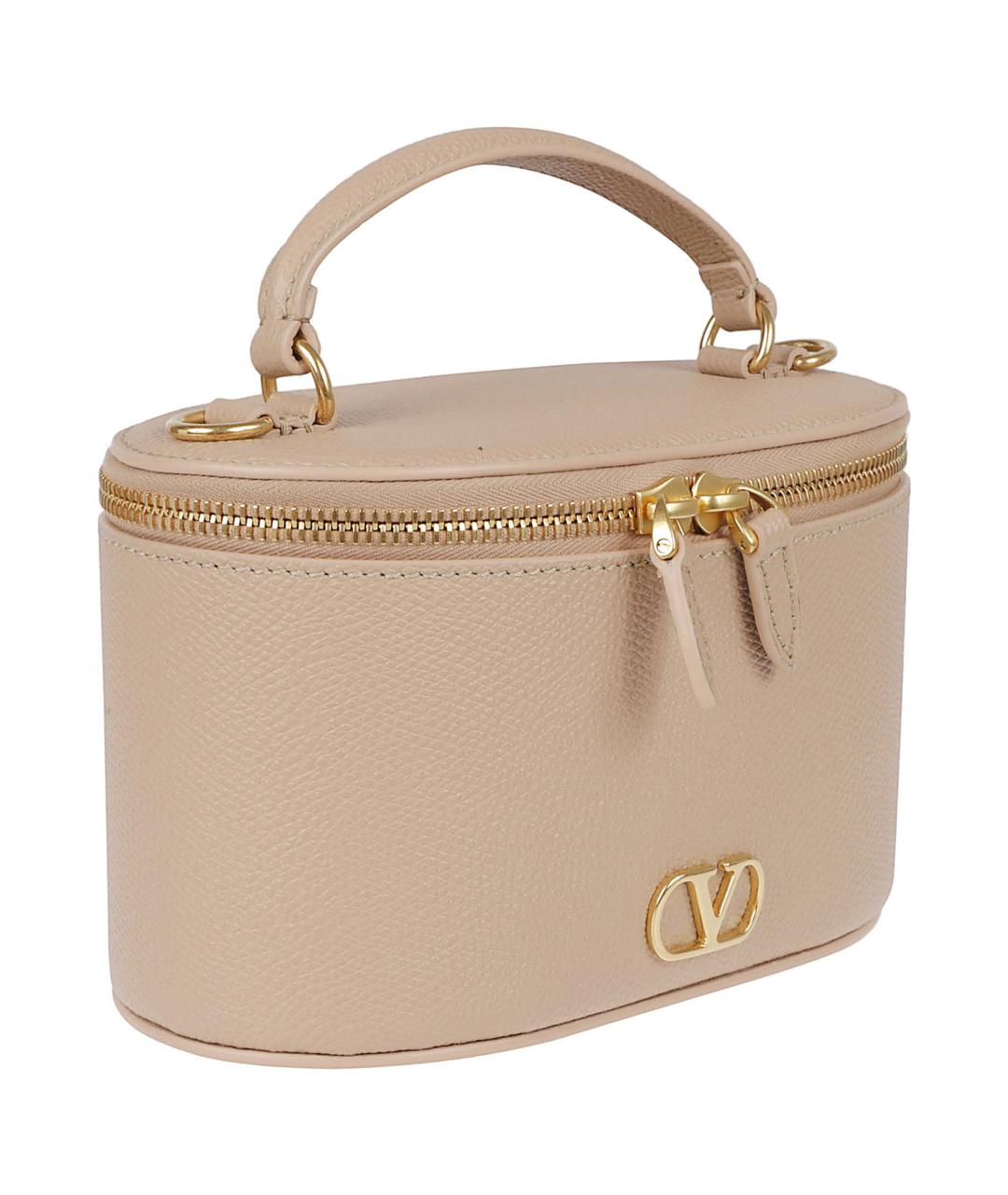 VALENTINO Розовая кожаная сумка тоут, фото 3