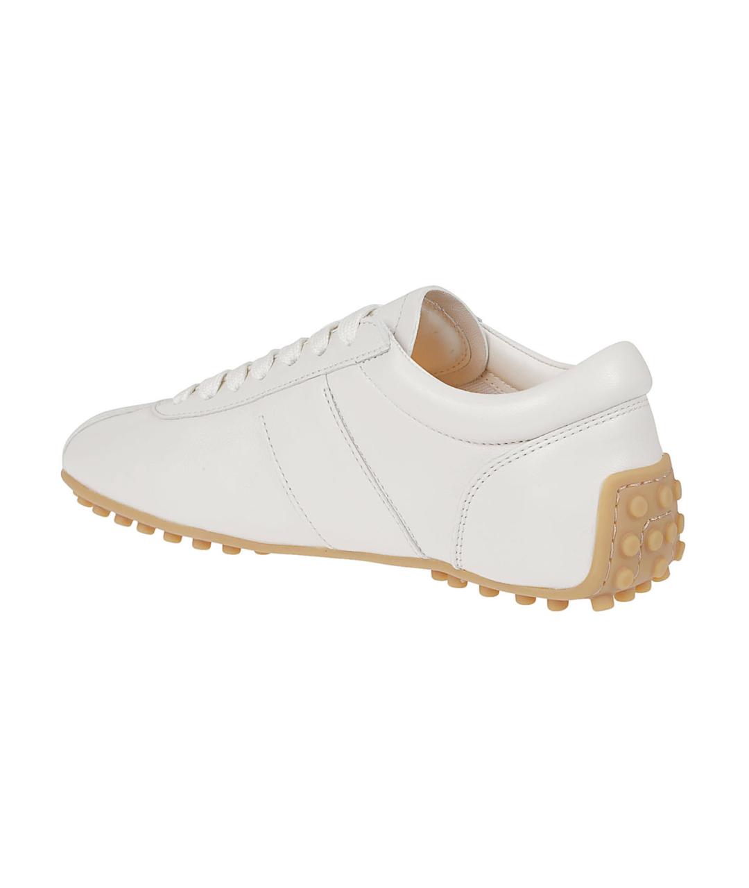 TOD'S Белые кожаные кроссовки, фото 3