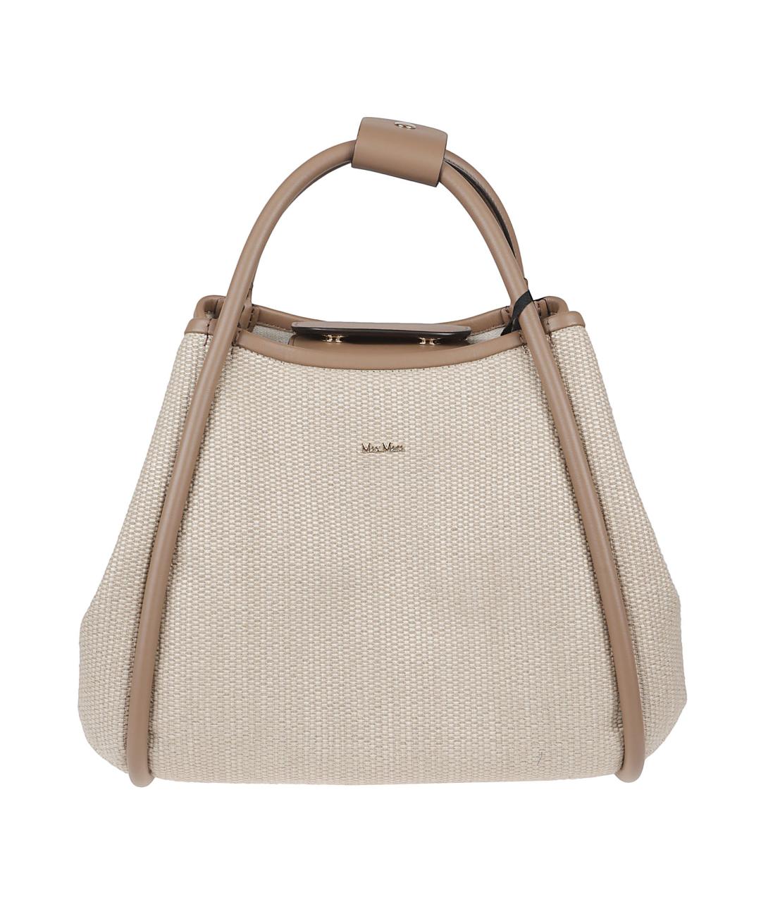 MAX MARA Серая тканевая сумка тоут, фото 1