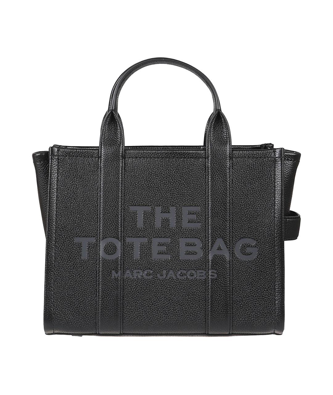 MARC JACOBS Черная кожаная сумка тоут, фото 1