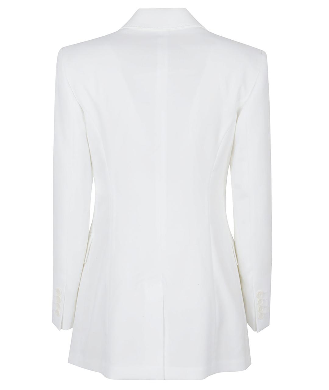 MAX MARA Белый хлопковый жакет/пиджак, фото 3