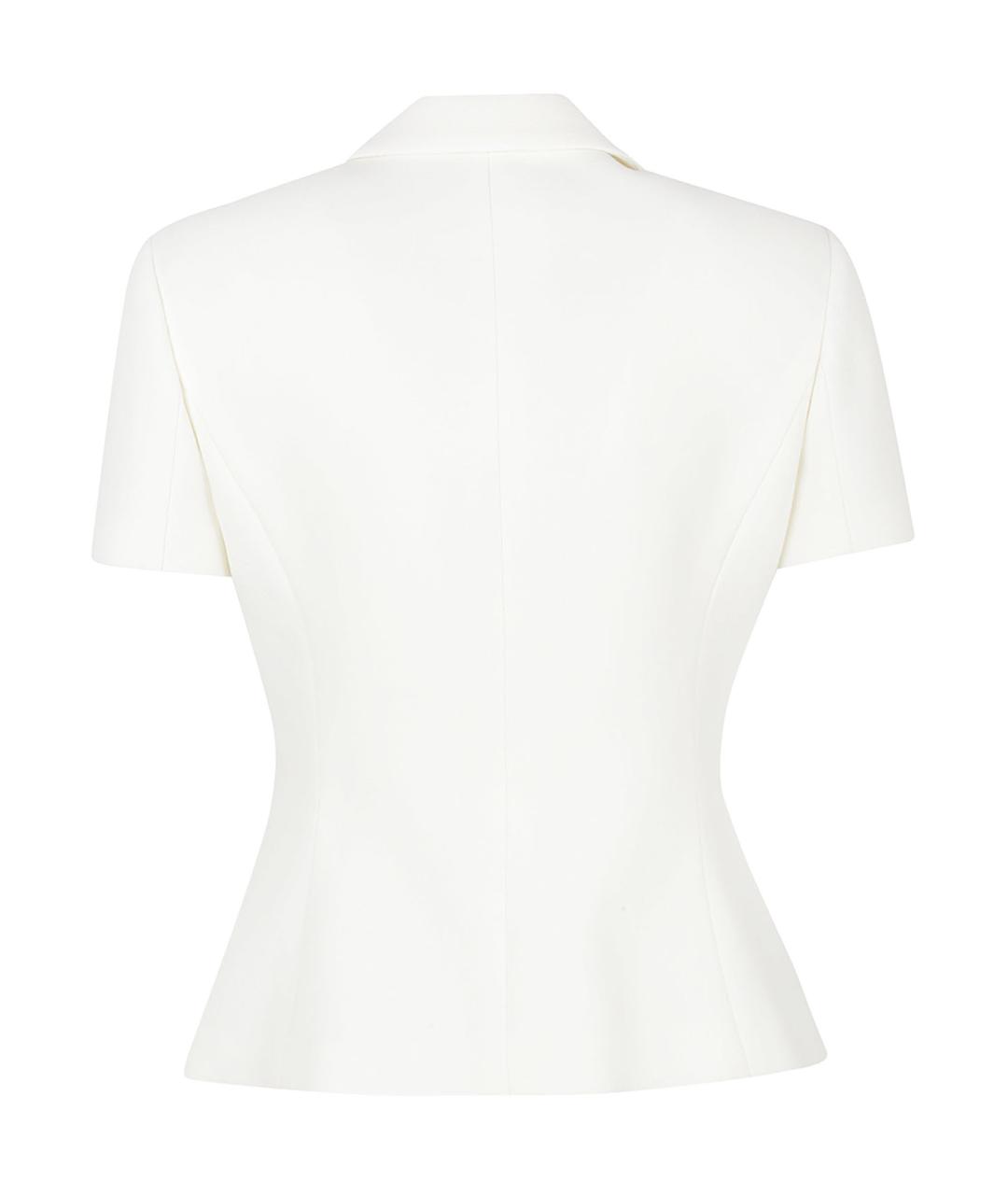 VERSACE Белый шерстяной жакет/пиджак, фото 3