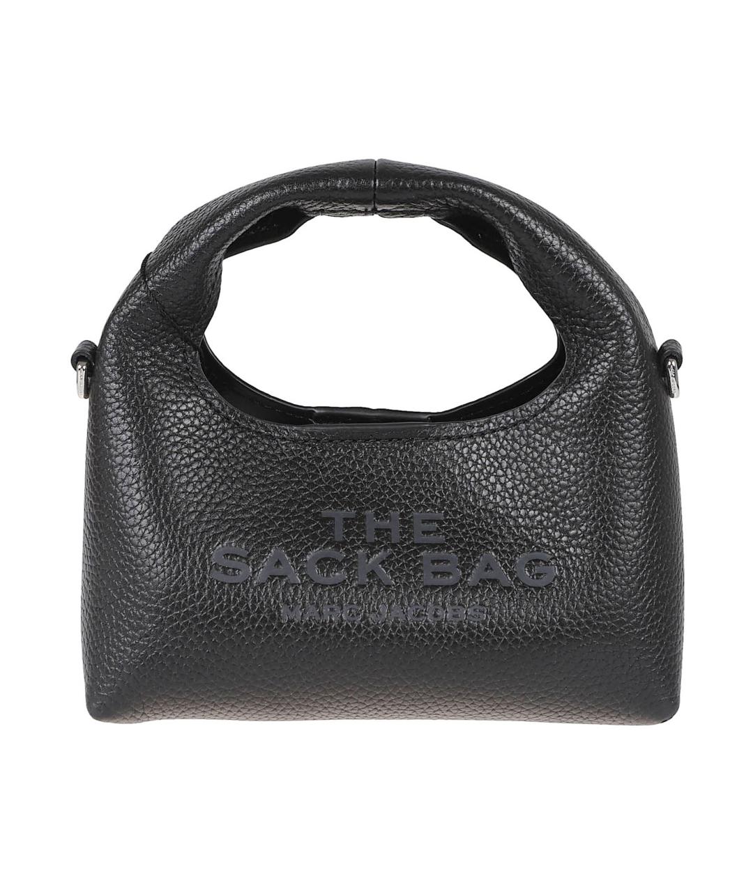 MARC JACOBS Черная кожаная сумка с короткими ручками, фото 1