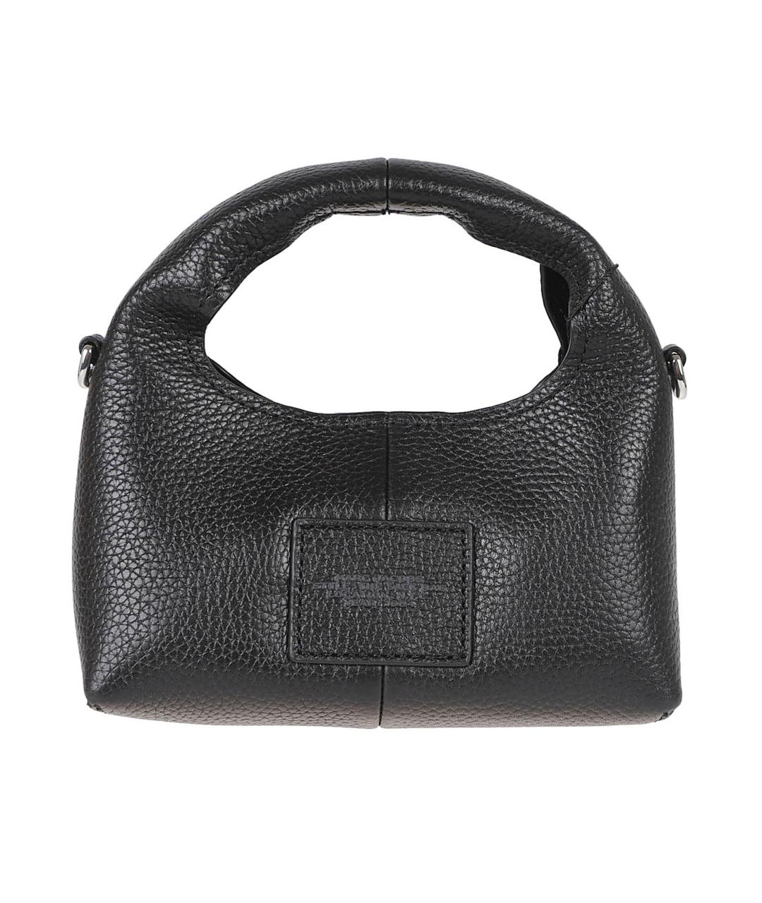 MARC JACOBS Черная кожаная сумка с короткими ручками, фото 2