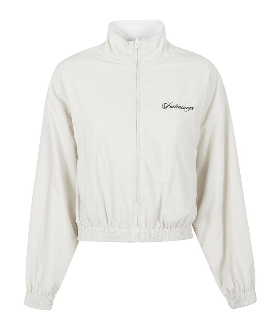 BALENCIAGA Белая полиамидовая куртка, фото 1