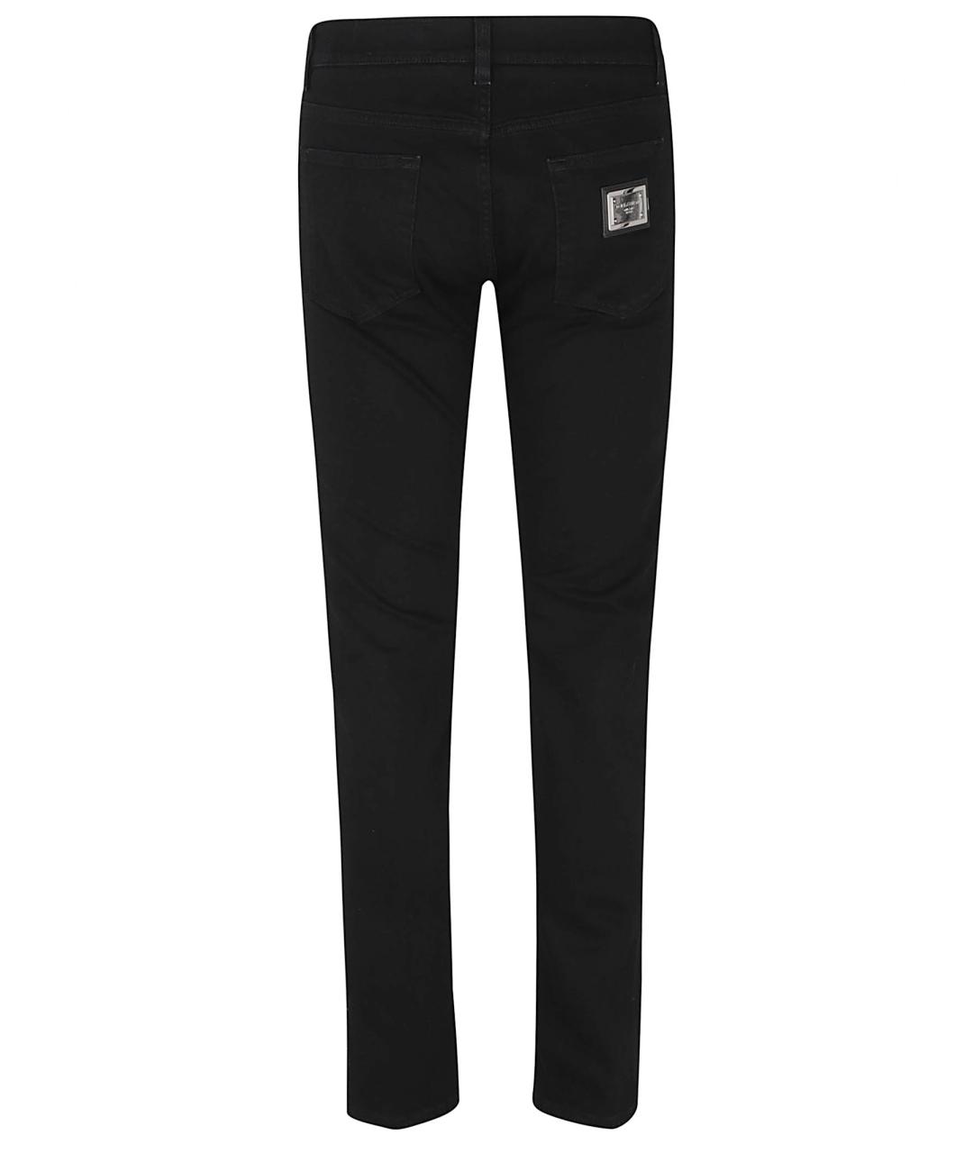 DOLCE&GABBANA Черные хлопко-эластановые джинсы скинни, фото 3